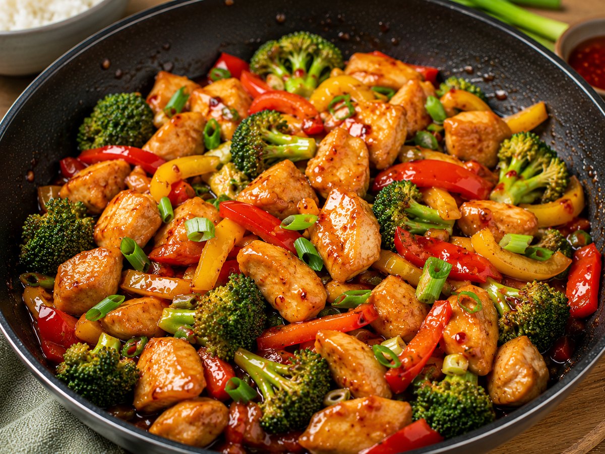 Snelle kip in zoete chilisaus